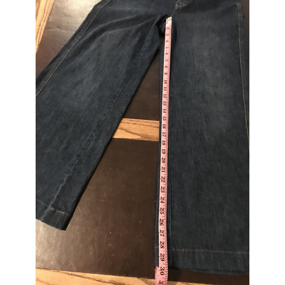 Pilcro Anthropologie High Rise Baggy Wide Leg Jeans 29 Dark Wash Denim - Picture 7 of 12